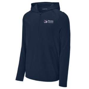 Classic 1/2 Zip LONG Sleeve HOODED JACKET