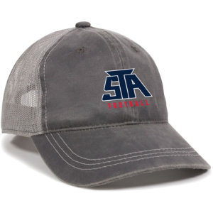 Charcoal/Grey Weathered Trucker Cap