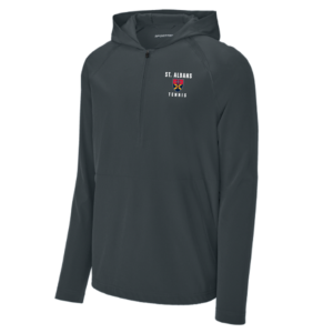 Classic 1/2 Zip Long Sleeve Hooded Jacket