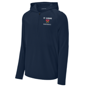 Classic 1/2 Zip Long Sleeve Hooded Jacket