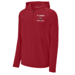 Classic 1/2 Zip Long Sleeve Hooded Jacket