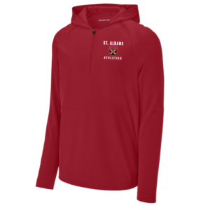 Classic 1/2 Zip Long Sleeve Hooded Jacket