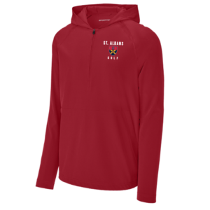 Classic 1/2 Zip Long Sleeve Hooded Jacket