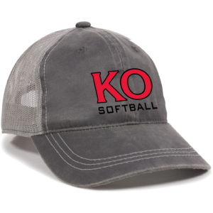 Charcoal/Grey Weathered Trucker Cap