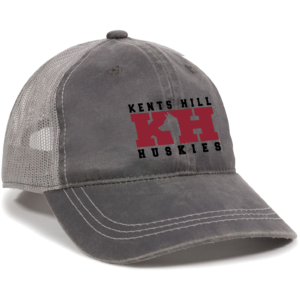 Charcoal/Grey Weathered Trucker Cap