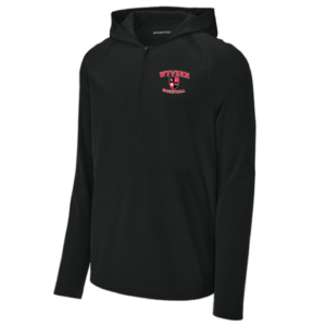 Classic 1/2 Zip Long Sleeve Hooded Jacket