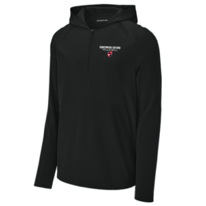 Classic 1/2 Zip Long Sleeve Hooded Jacket