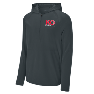 Classic 1/2 Zip Long Sleeve Hooded Jacket