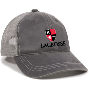 Charcoal/Grey Weathered Trucker Cap