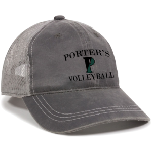 Charcoal/Grey Weathered Trucker Cap