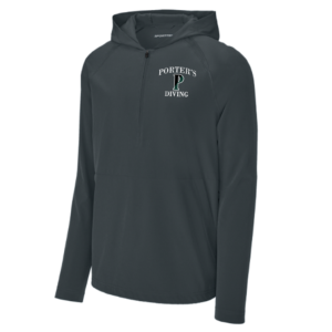 Classic 1/2 Zip Long Sleeve Hooded Jacket